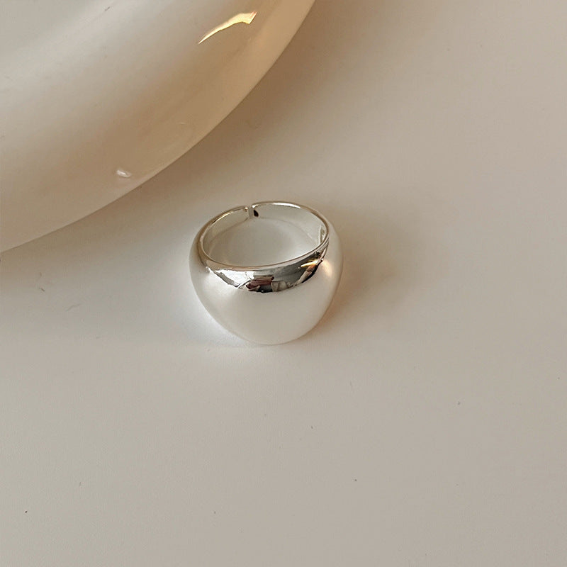 Minimalist Smooth Open Ring for Women