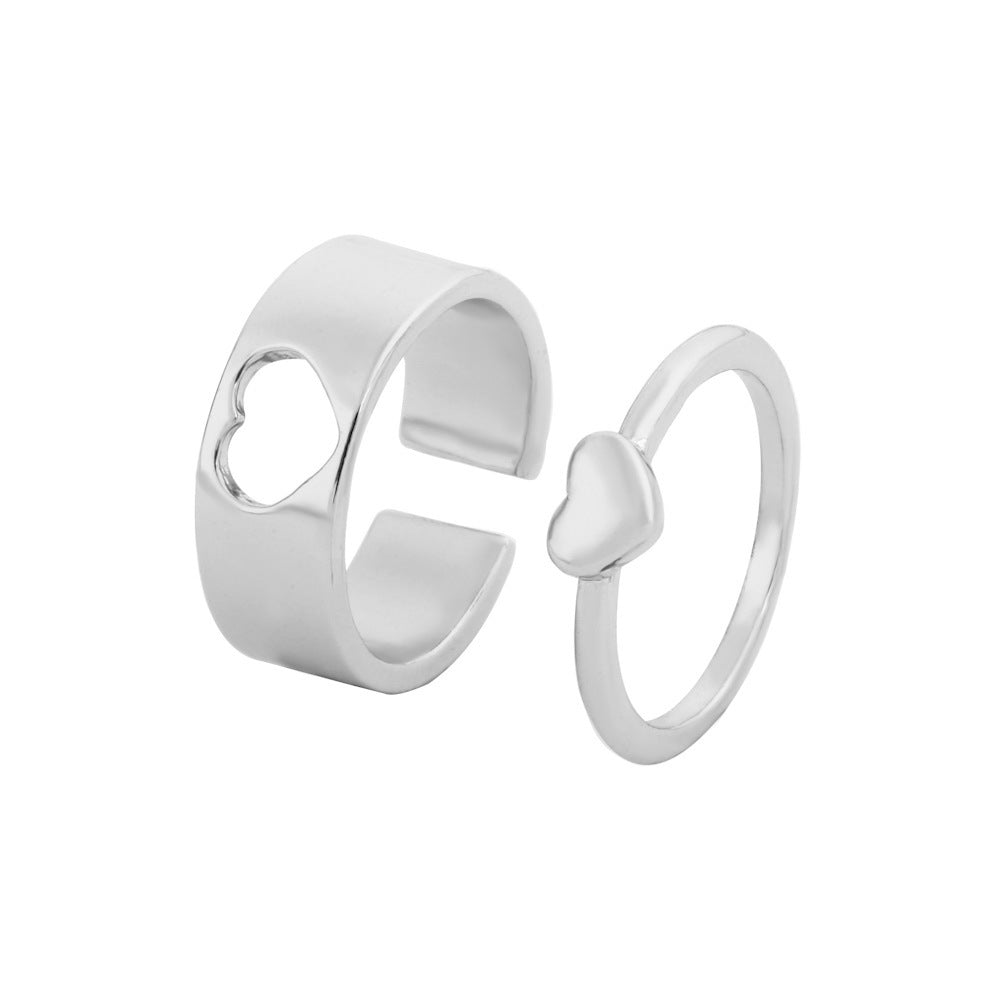 Heart Minimalist Stacking Ring for Women