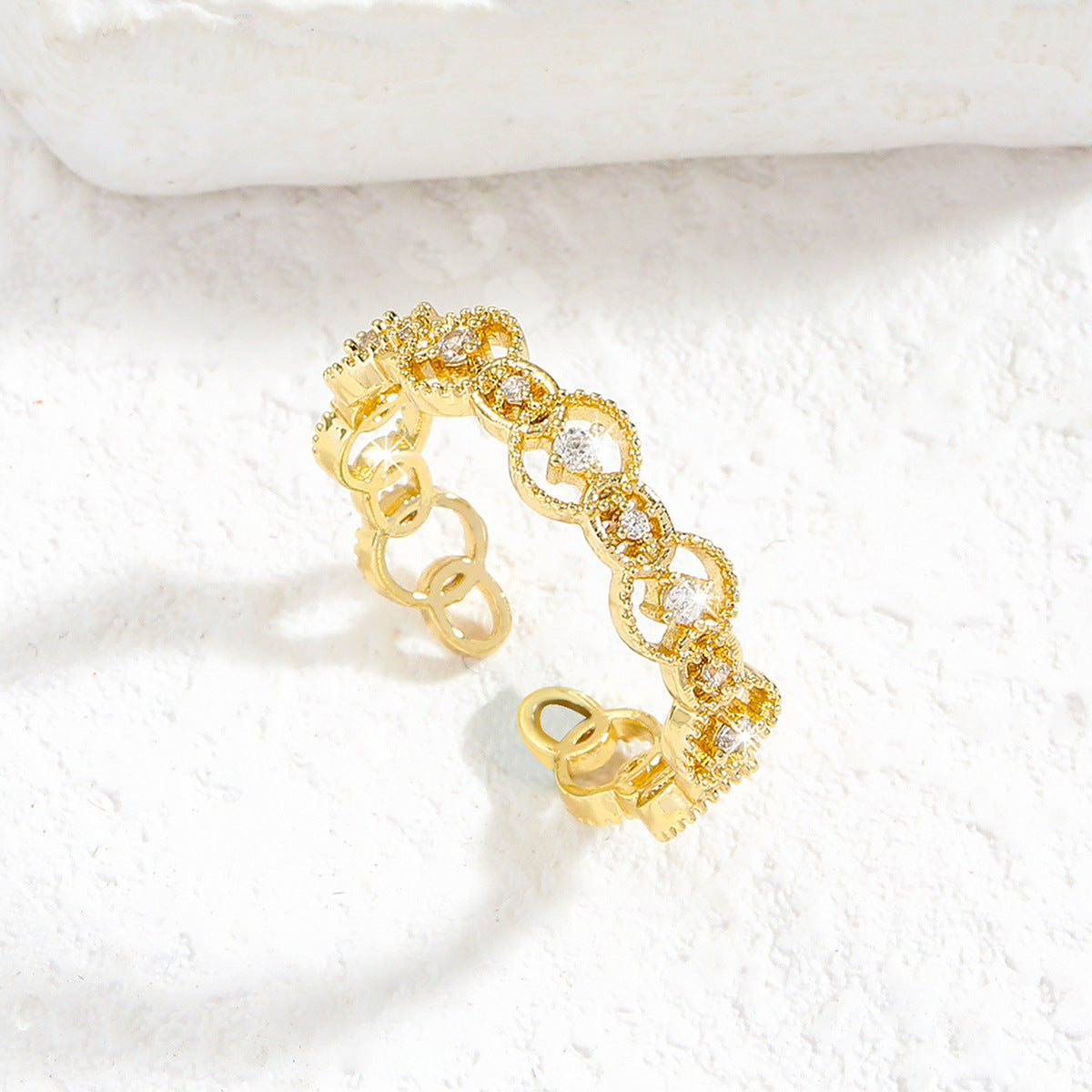 Minimalist Open Adjustable Ring for Women