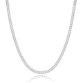 Silver Chain Silver Chain for Men - 20 Inch Silver Necklace Men Cuban Link Chain for Men 3mm Sterling Silver Chain for Men Mens Silver Chain Solid Mens Silver Necklace for Mens Jewelry Mens Gifts