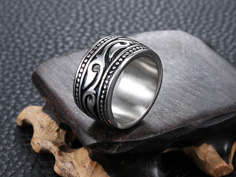 Totem Vintage Punk Ring | Stainless Steel