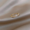 Pearl & Zircon Ring | Minimalist Design for Women