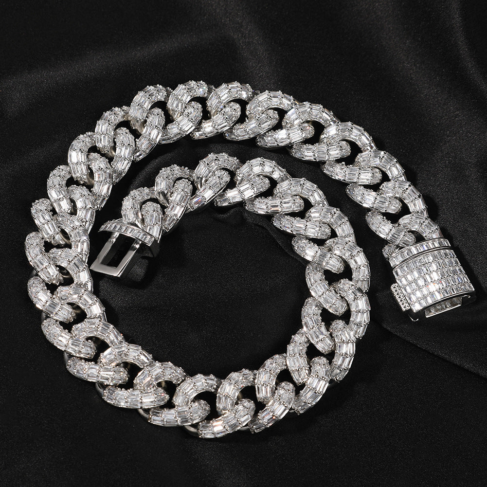 Personalized Zirconium Cuban Bracelet Necklace for Men