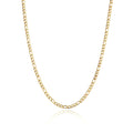 INBLUE Stainless Steel Figaro Chain Necklace for Men Silver/Gold Chain Necklaces Jewelry Gift for Women Chain Lengths 16-36 inches (Gold 3mm-26)