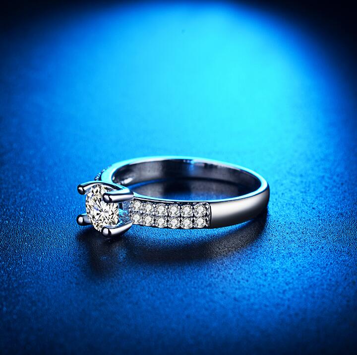 Imitation Diamond Engagement Ring | Minimalist Design