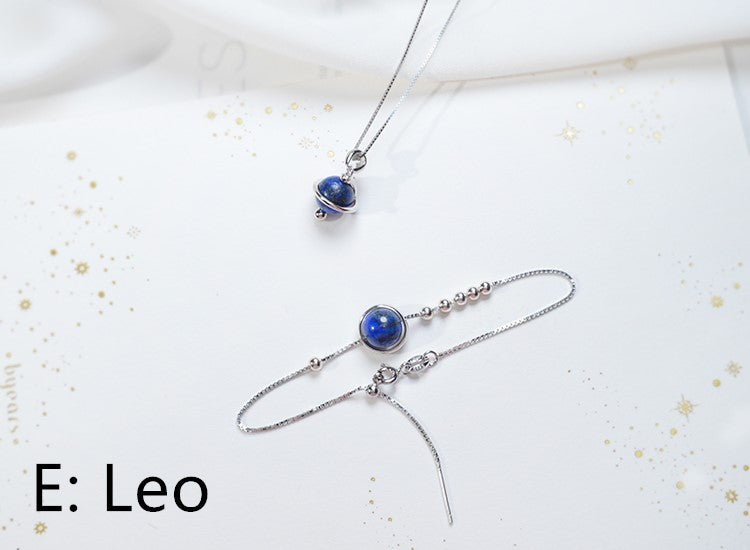 Astrology Birthstone Necklace in 925 Silver Custom