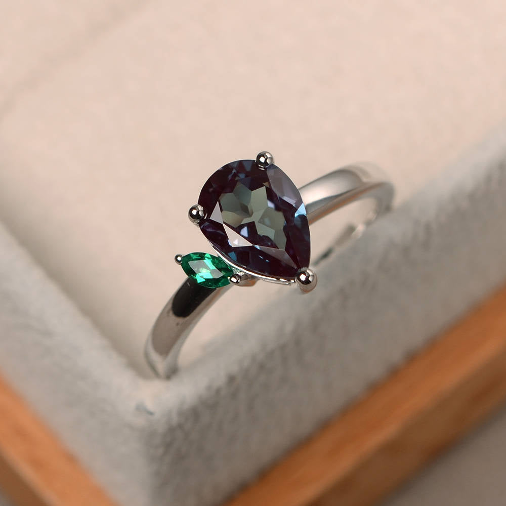 Birthstone Ring with Colorful Zircon | 925 Silver