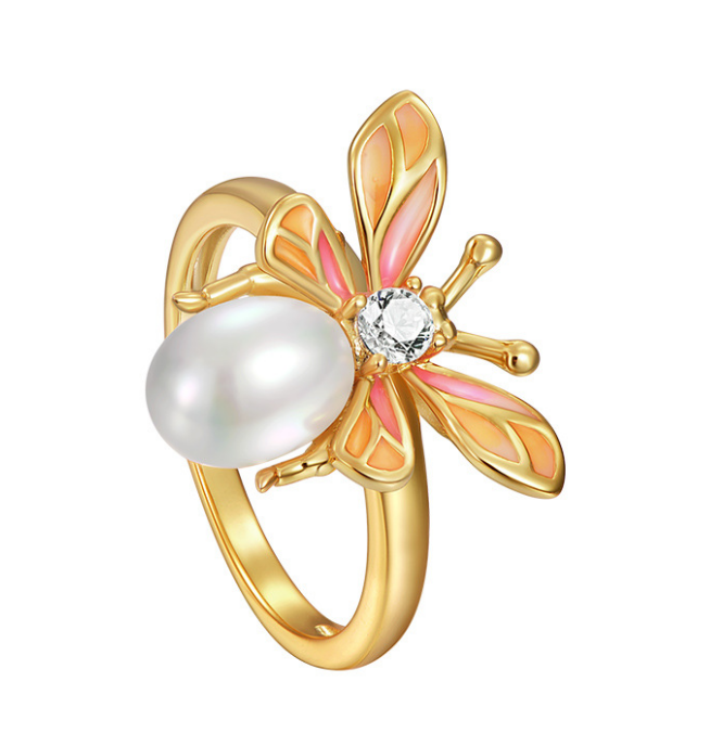 Bee Ring | Open Adjustable Finger Ring