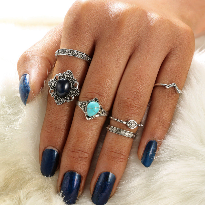 Vintage Ring Set | 6-Piece Ring Collection