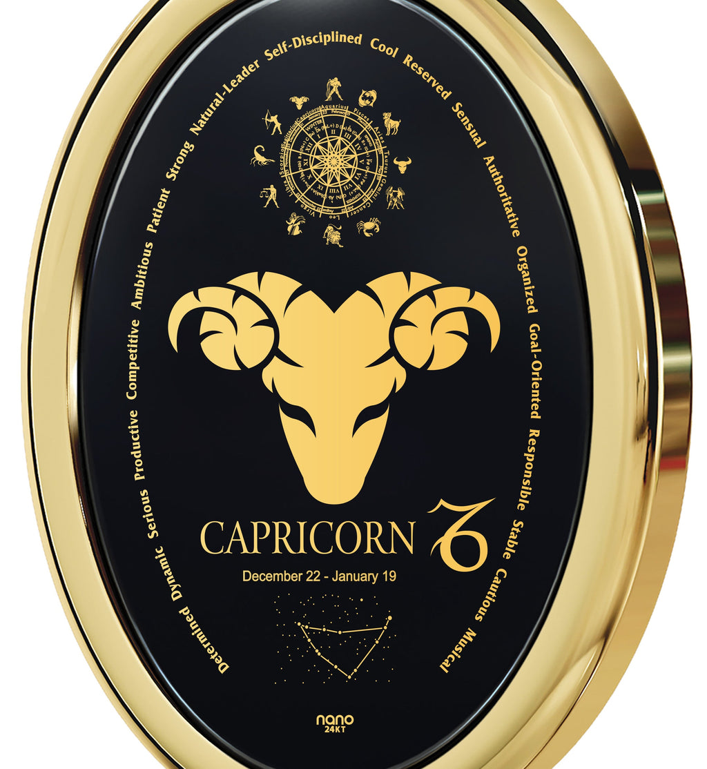 Capricorn Zodiac Necklace | Dainty Astrology Pendant for Women