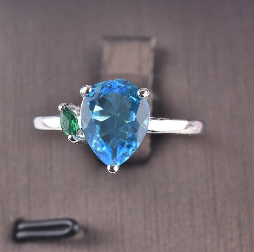 Birthstone Ring with Colorful Zircon | 925 Silver