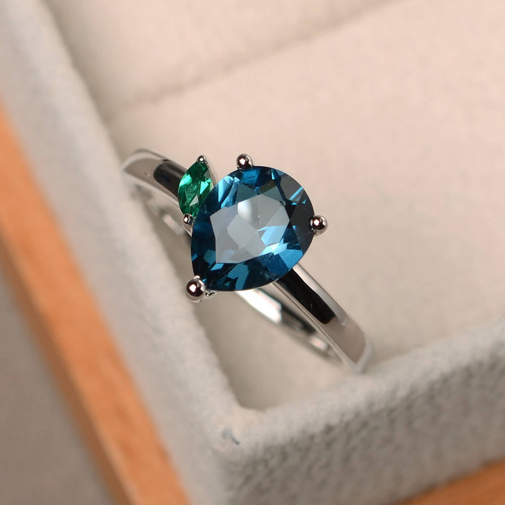 Birthstone Ring with Colorful Zircon | 925 Silver