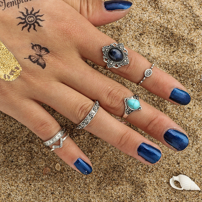 Vintage Ring Set | 6-Piece Ring Collection