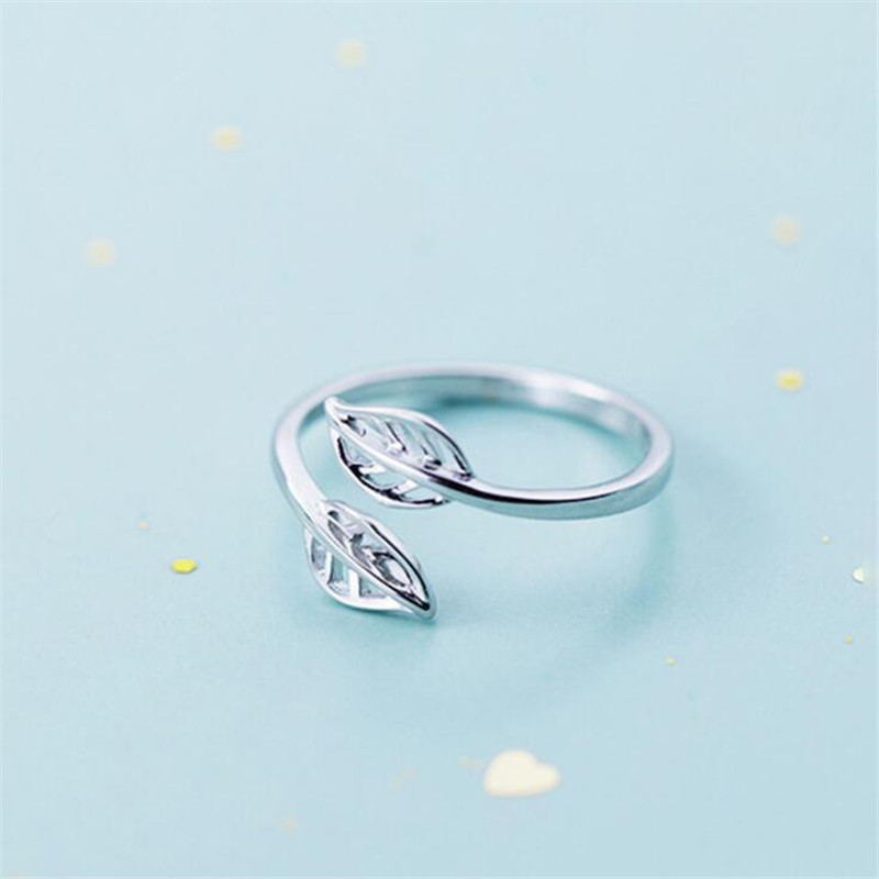 Maple Leaf Open Ring | Nature-Inspired Adjustable Ring