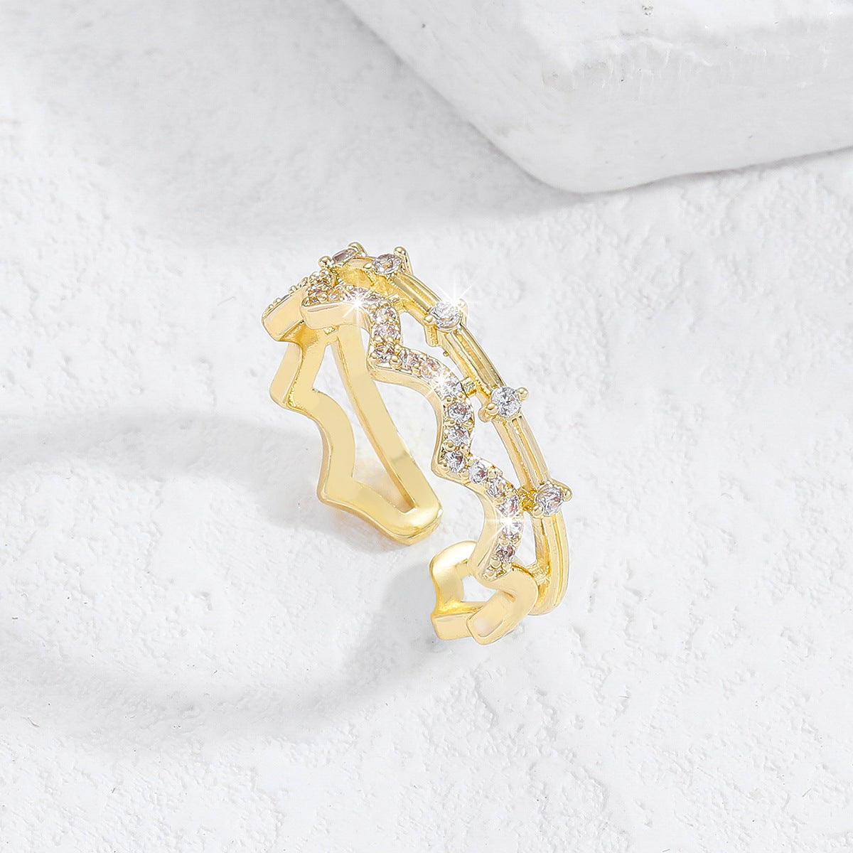Minimalist Open Adjustable Ring for Women