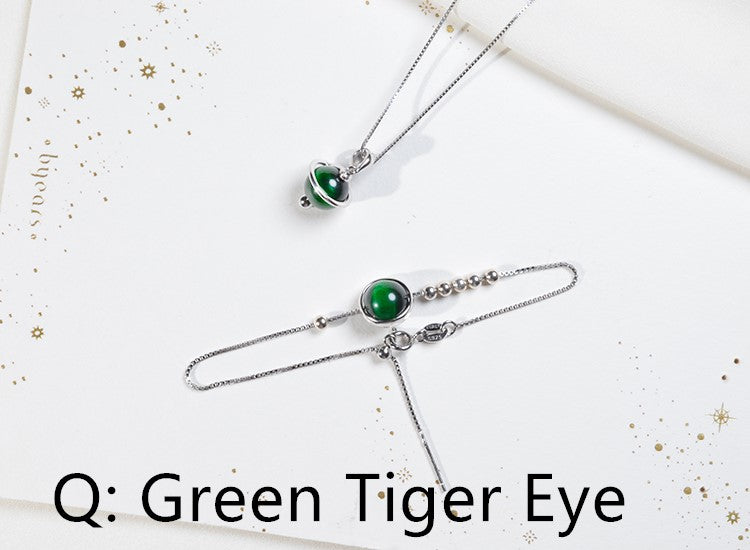 Astrology Birthstone Necklace in 925 Silver Custom