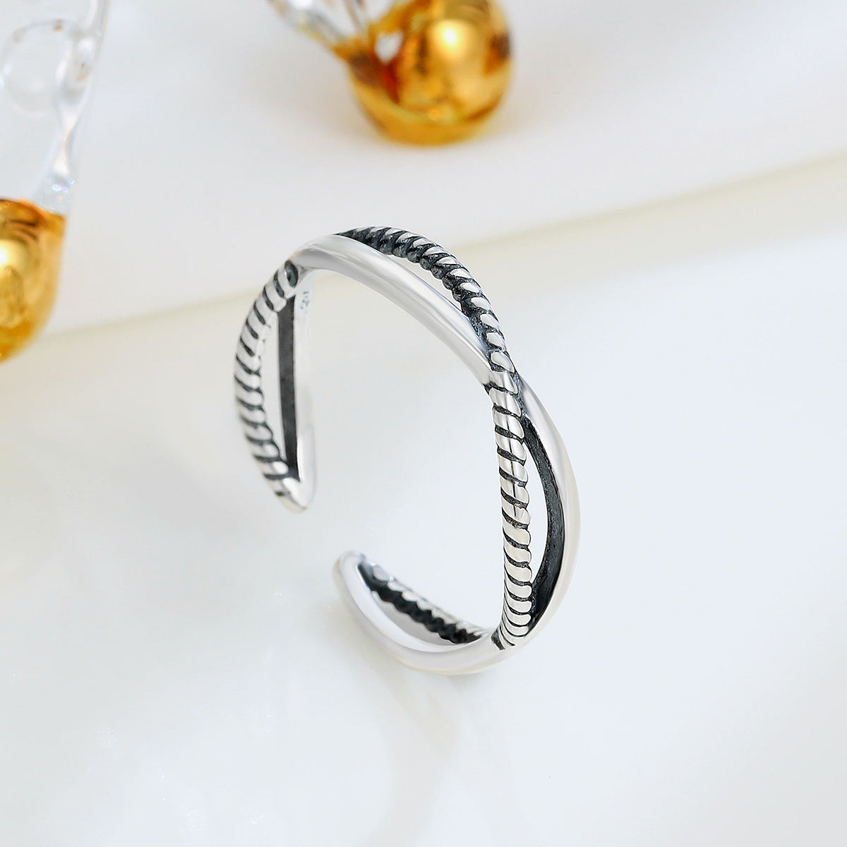Vintage Open Ring | S925 Silver Minimalist Design