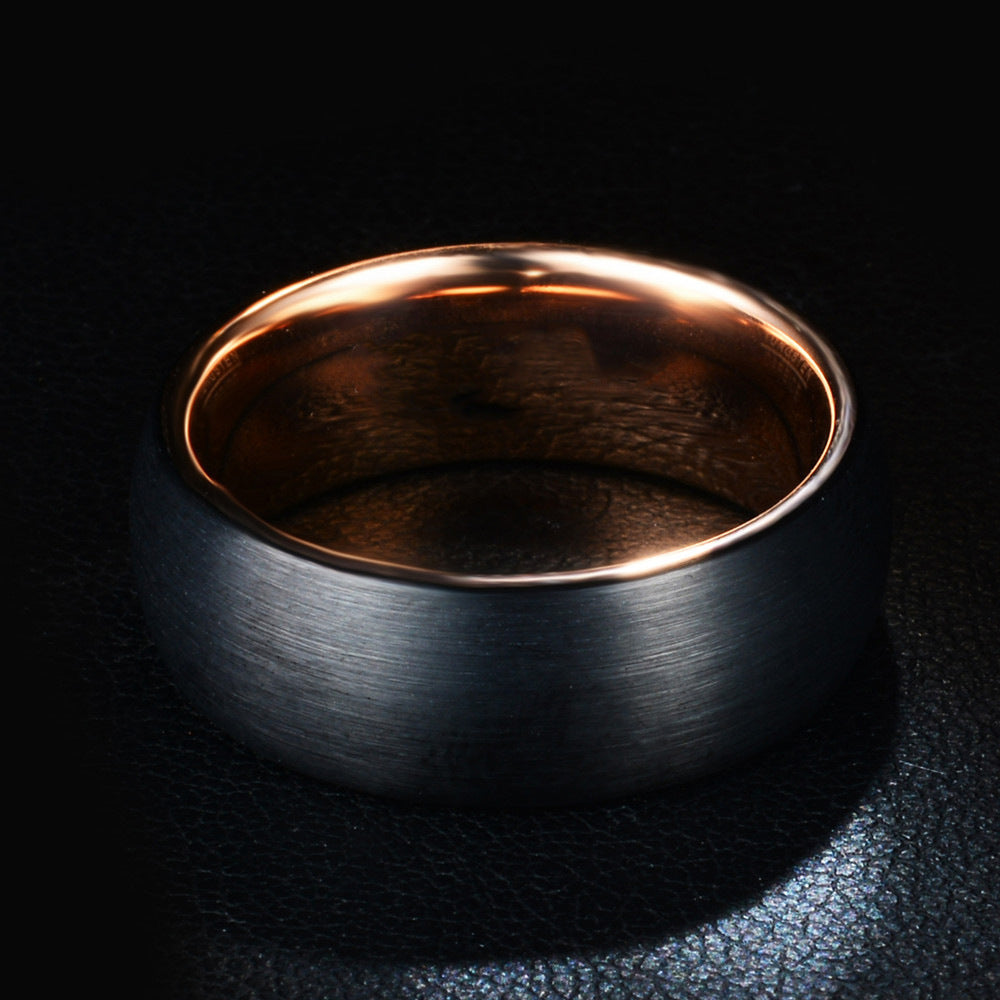 Brushed Titanium Steel Ring | Minimalist Stainless Steel