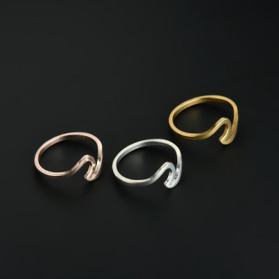 Wave Ring | Minimalist Water Wave Design