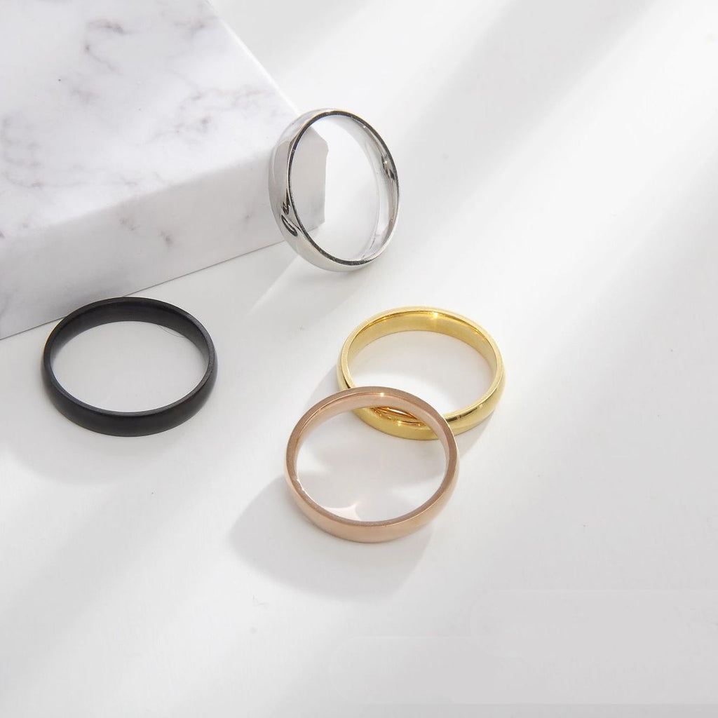 Korean Minimalist Tail Ring | Stainless Steel