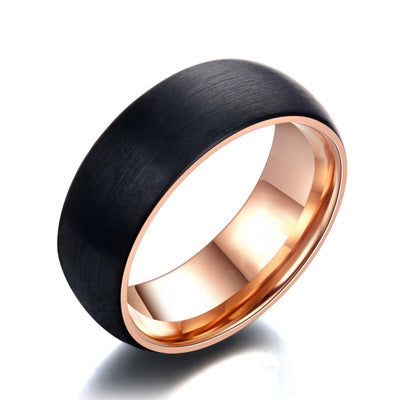 Brushed Titanium Steel Ring | Minimalist Stainless Steel
