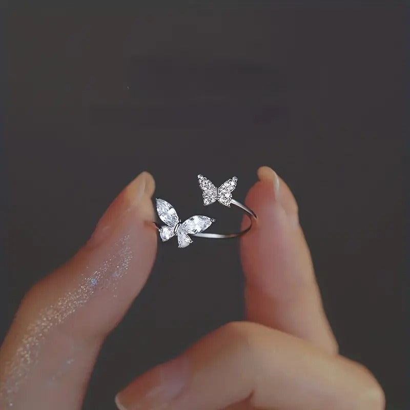 Dainty Butterfly Cuff Ring | Perfect Gift for Girls