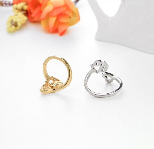 Cat Paw Open Ring | Cute Adjustable Ring