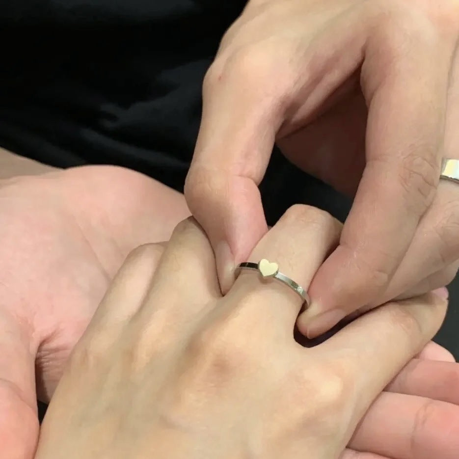Heart Minimalist Stacking Ring for Women