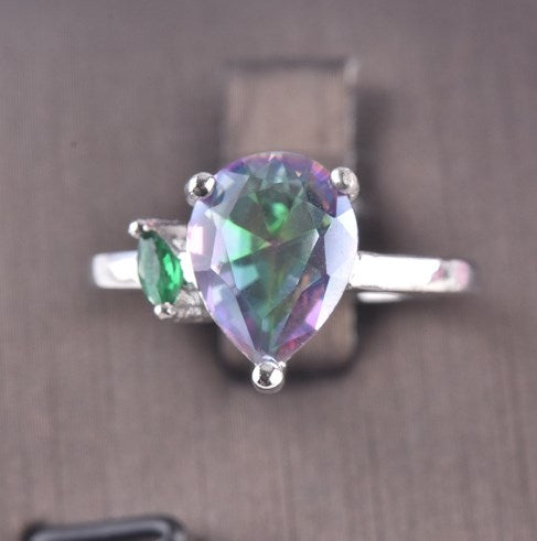 Birthstone Ring with Colorful Zircon | 925 Silver
