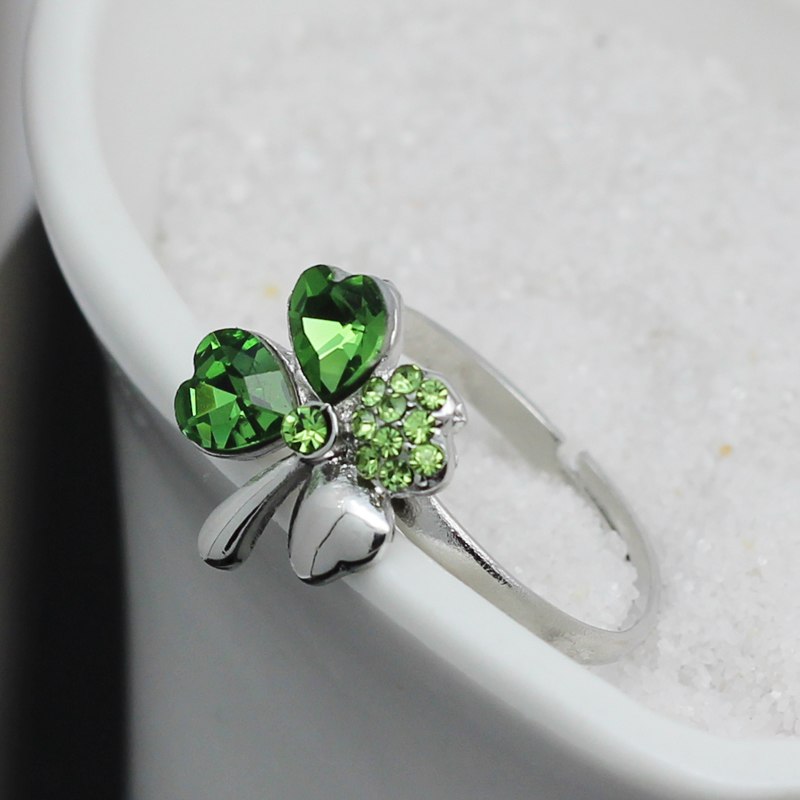 Clover Couple Ring | Adjustable Tail Ring