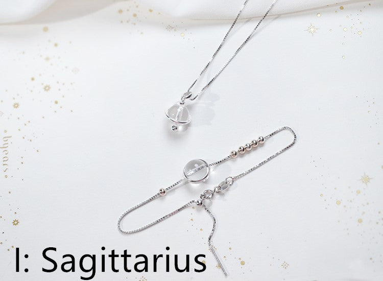 Astrology Birthstone Necklace in 925 Silver Custom