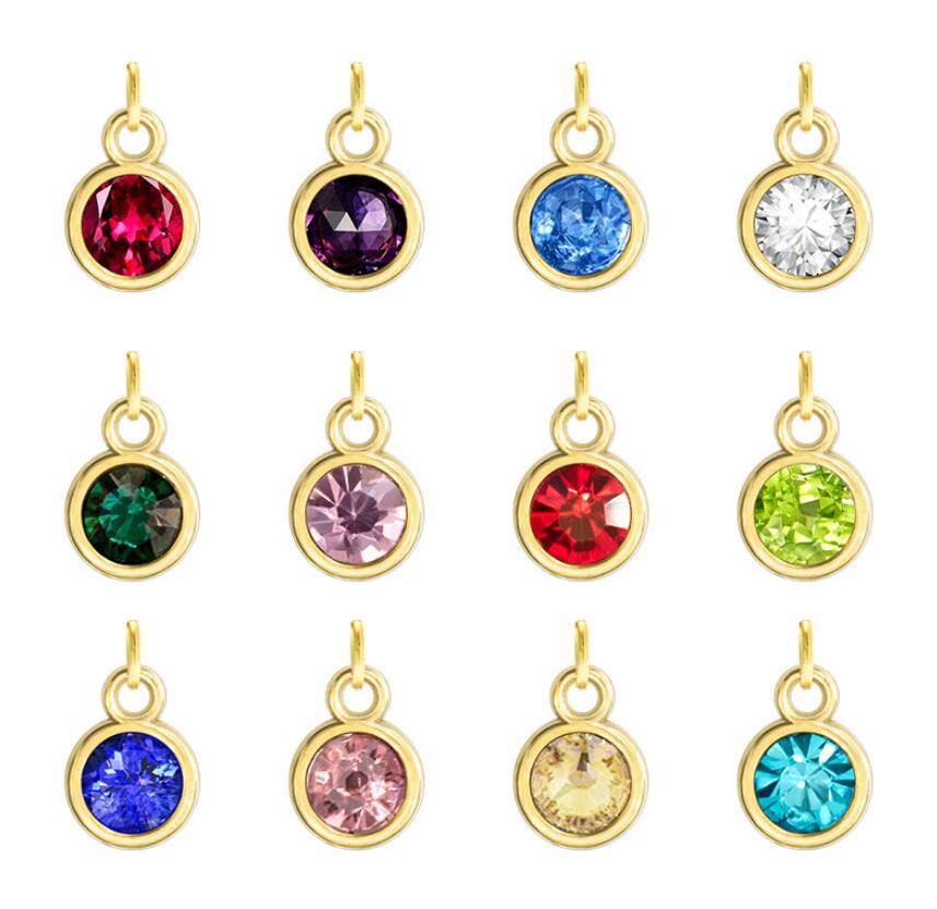 Customized Birthstone Necklace with Heart and Letter