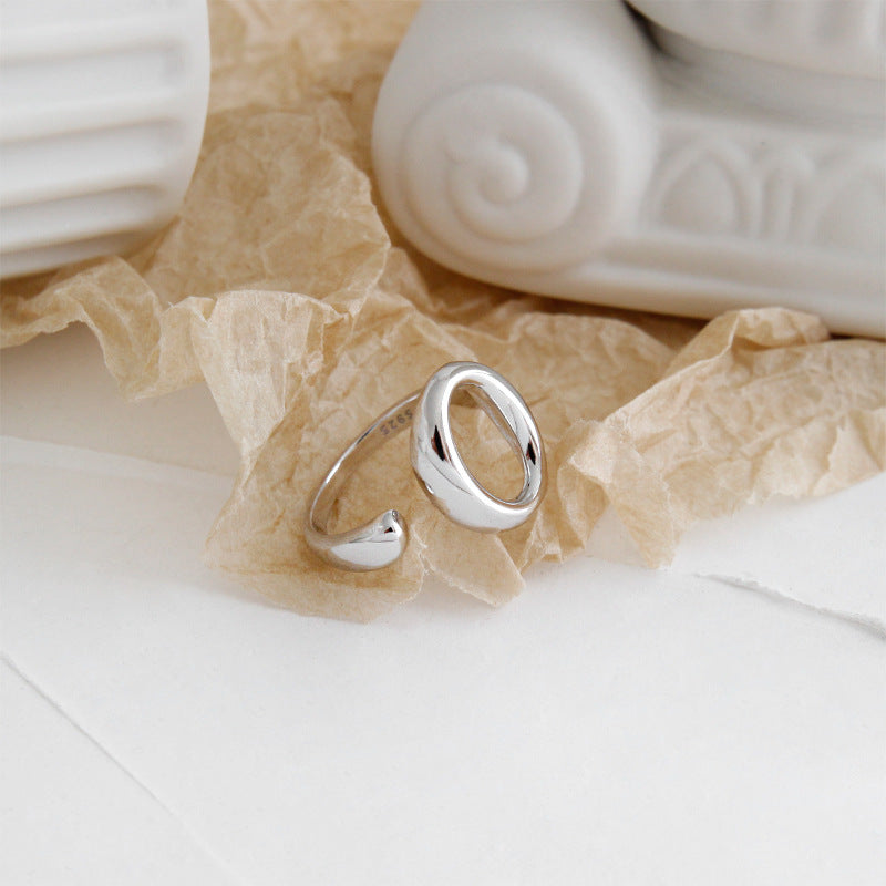 Oval Band Ring | Versatile Silver Minimalist Ring