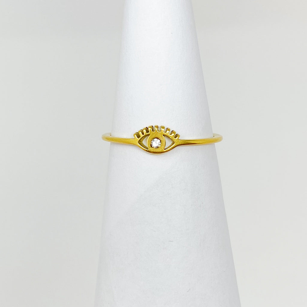 Pretty Eye Dainty Ring | Evil Eye Minimalist Ring