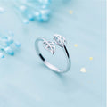 Maple Leaf Open Ring | Nature-Inspired Adjustable Ring