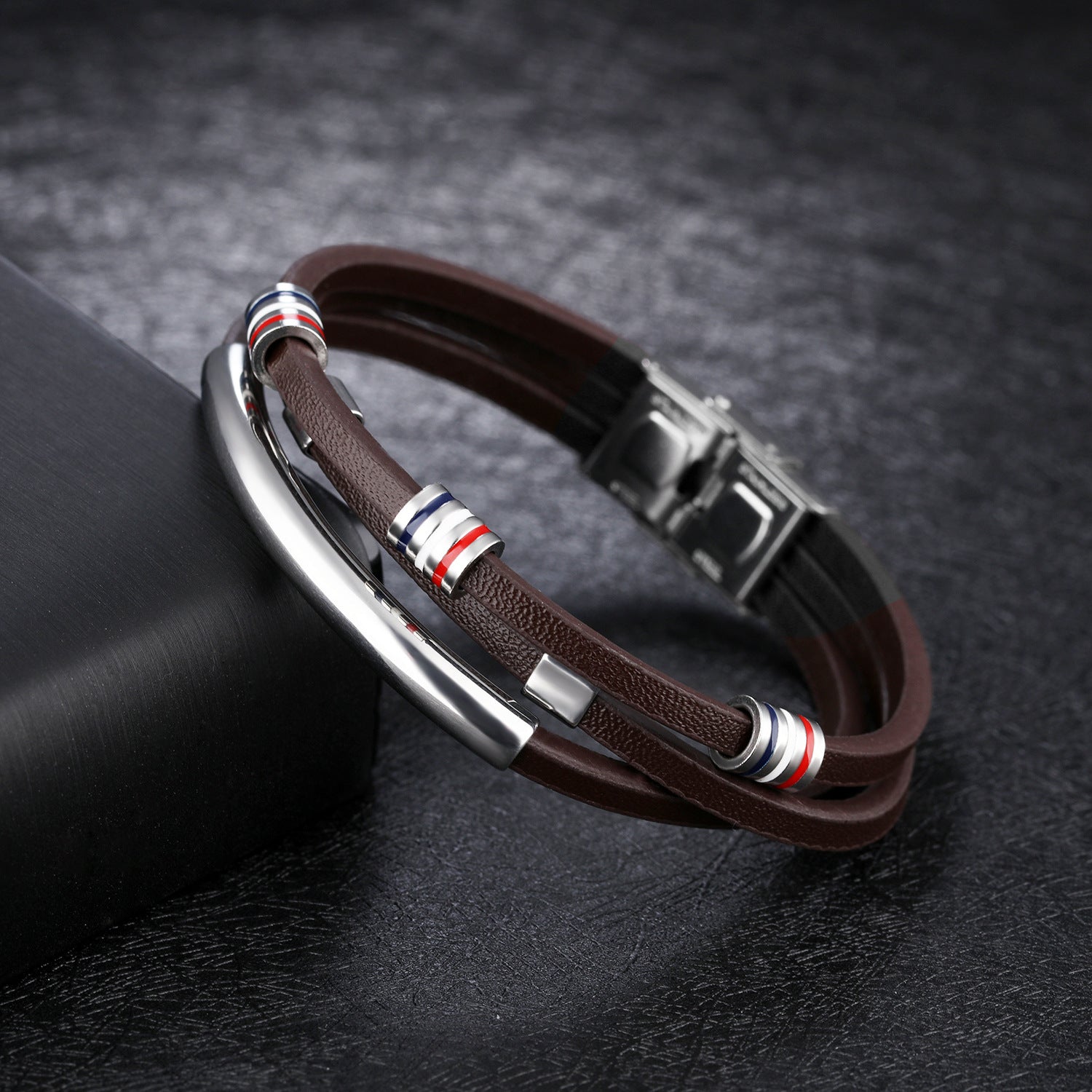 Woven Leather Bracelet for Men | Braided Men's Wrist Accessory