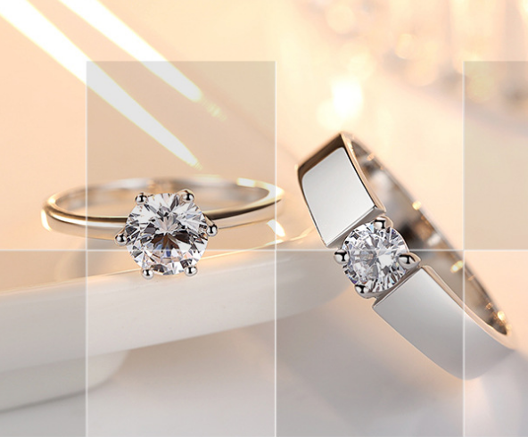 Single Diamond Engagement Ring | Couples Ring