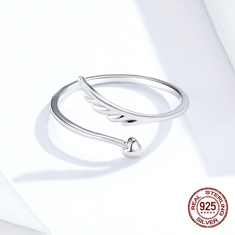 Angel Guardian Ring | 925 Silver Wing Open Ring