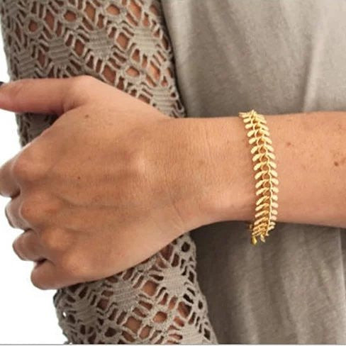 Julius 18 kt Gold Filled Necklace And Bracelet Set