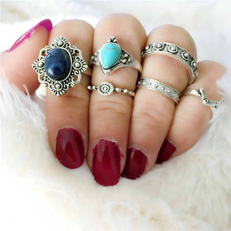 Vintage Ring Set | 6-Piece Ring Collection