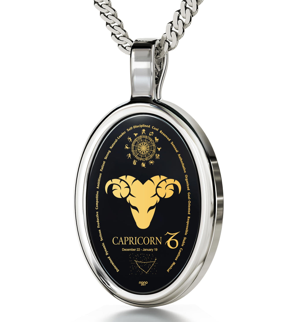 Capricorn Zodiac Necklace | Dainty Astrology Pendant for Women
