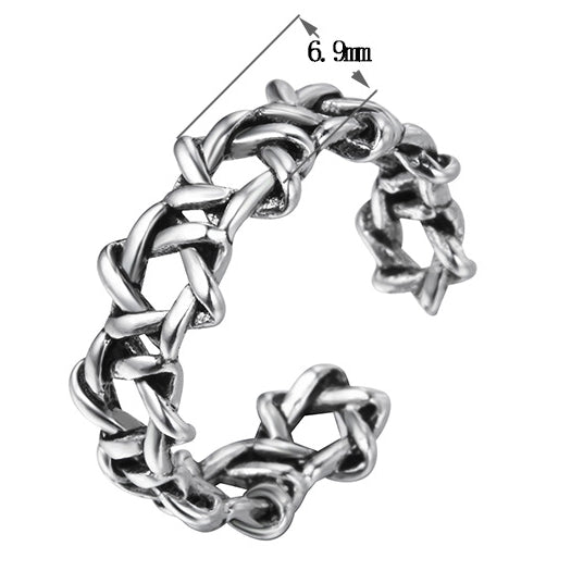 Silver Star Open Ring | Minimalist Celestial Ring