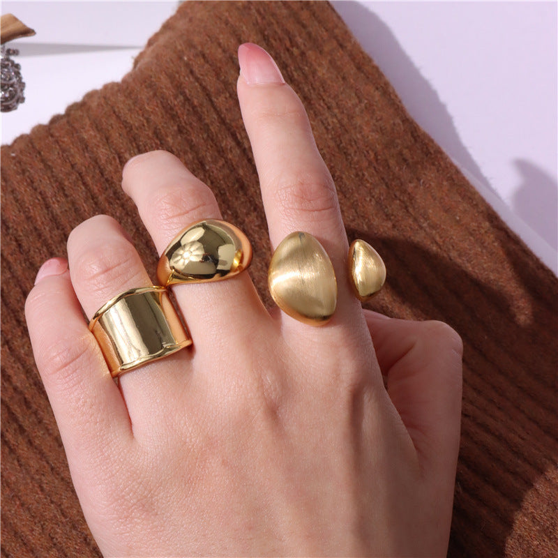 Geometric Open Ring for Women | Minimalist Design