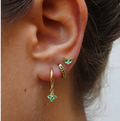 18K Gold Earring & Pendant Jewelry Set | 3-Piece Women's Gift Set