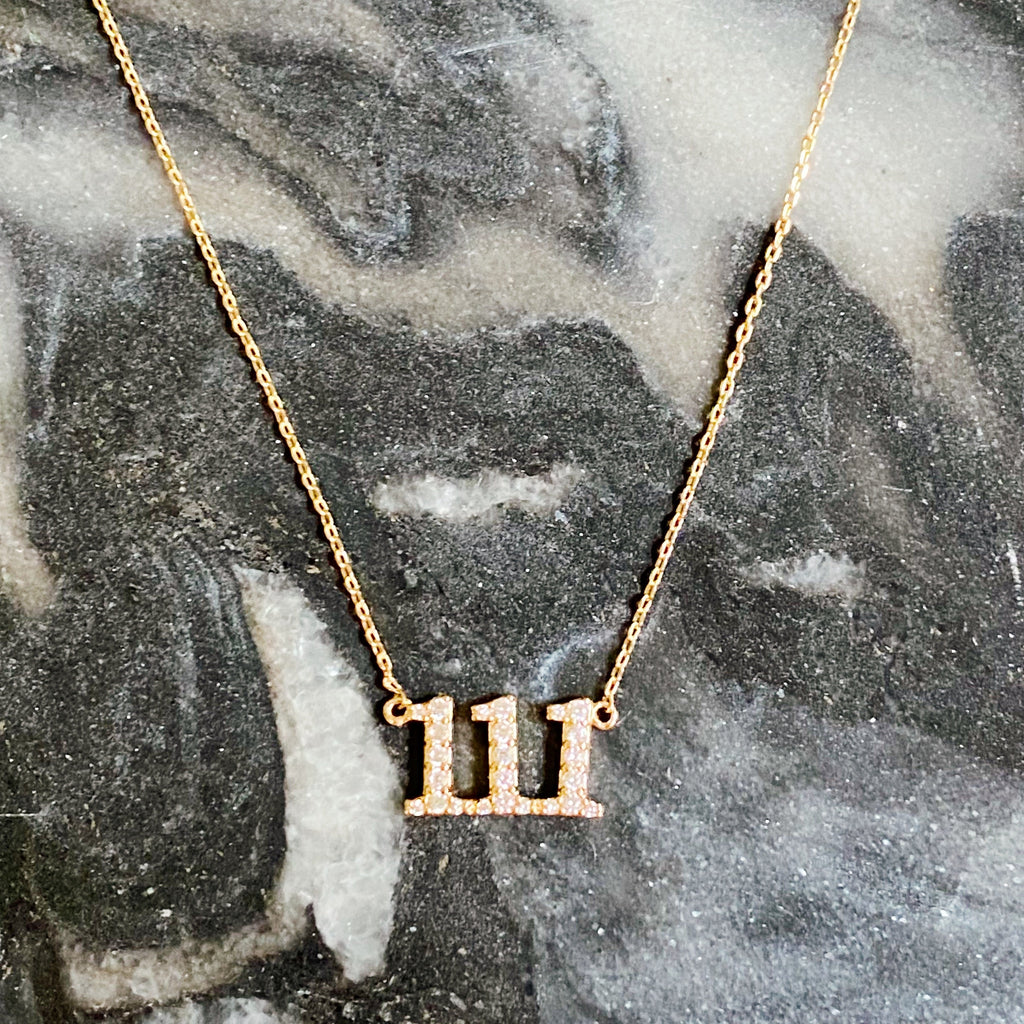 Dainty Angel Number Necklace