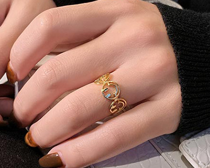 Smiley Face Ring | Minimalist Happy Ring