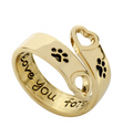 Cat Paw Open Ring | Cute Adjustable Ring