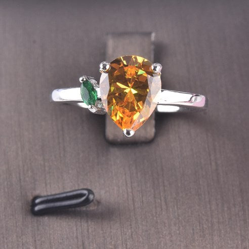 Birthstone Ring with Colorful Zircon | 925 Silver
