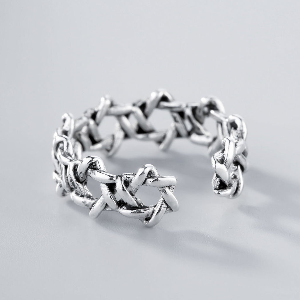 Silver Star Open Ring | Minimalist Celestial Ring