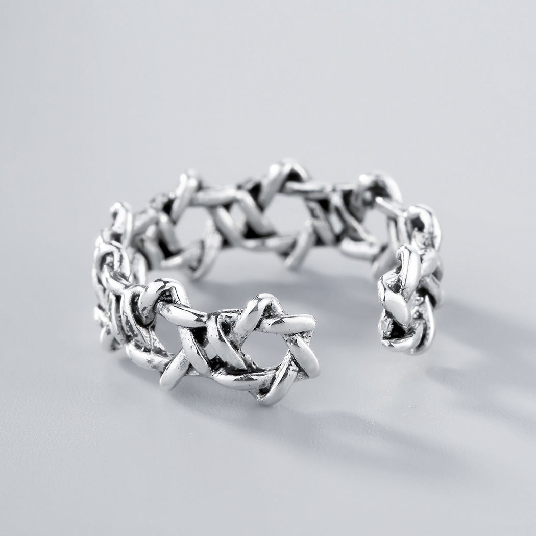 Silver Star Open Ring | Minimalist Celestial Ring